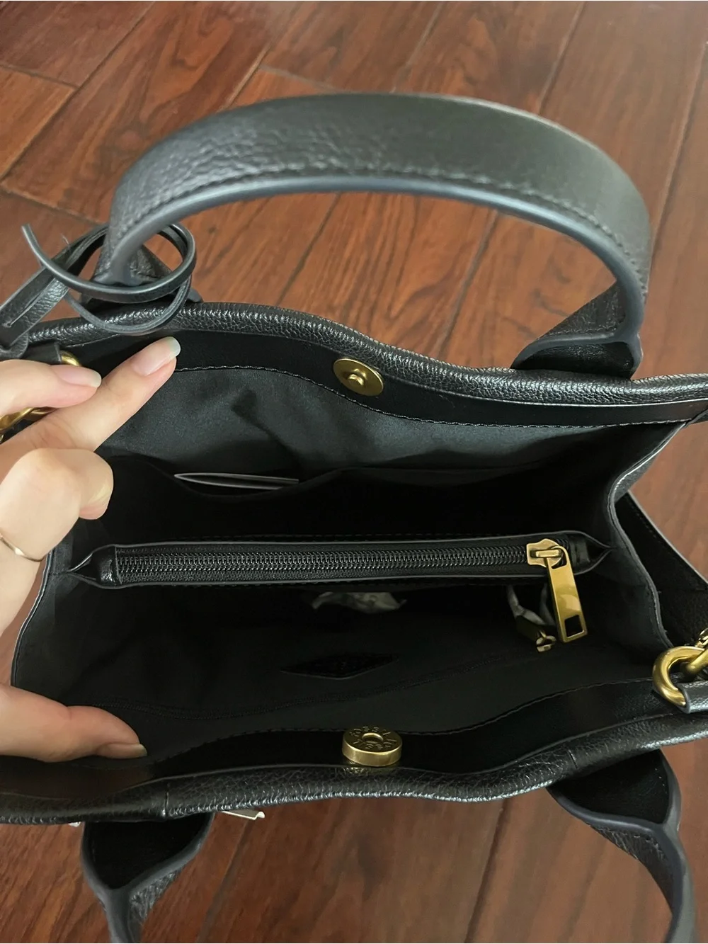 Fossil Kyler Satchel Black